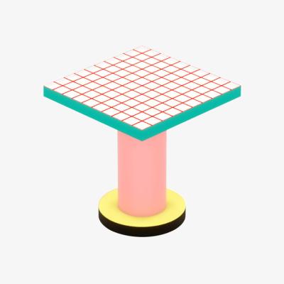 Made in Design Super Lounge Table Square table wood multicoloured / 70 x 70 cm - Seletti