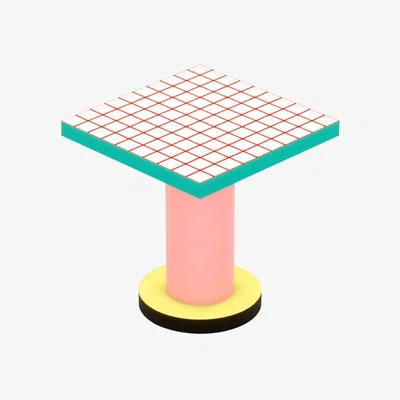 Made in Design Super Lounge Table Square table wood multicoloured / 70 x 70 cm - Seletti