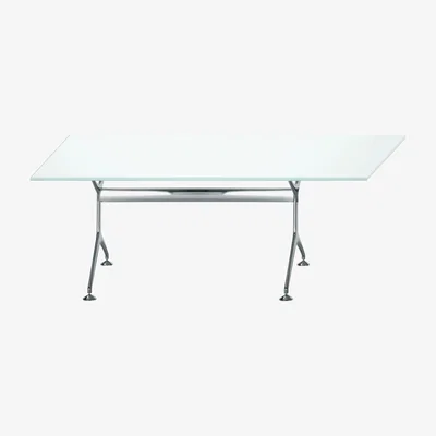 Made in Design Frametable Rectangular table - 160 x 80 cm by Alias Transparent/Metal