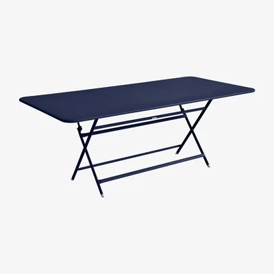 Made in Design Caractère Foldable table - / 90 x 190 cm - 8 to 10 people by Fermob Blue