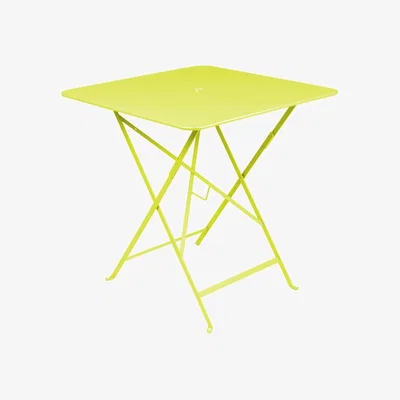Made in Design Bistro Foldable table - 71 x 71 cm - Foldable - With umbrella hole by Fermob Green