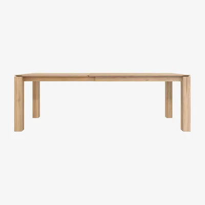 Made in Design Slice Extending table - / Solid oak L 160 to 240 cm / 10 people by Ethnicraft Natural wood