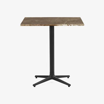 Made in Design Allez 4L OUTDOOR Square table - / 70 x 70 cm- Marble by Normann Copenhagen Brown