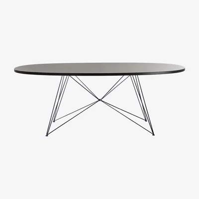 Made in Design XZ3 Oval table - / 200 x 119 cm by Magis Black