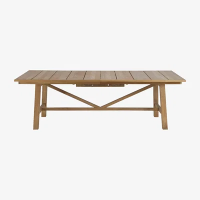 Made in Design Synthesis Extending table - / L 230 to 300 cm - Teak by Unopiu Natural wood