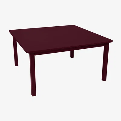 Made in Design Craft Square table - / 143 x 143 cm - Metal by Fermob Red