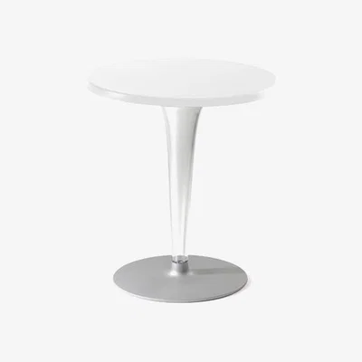 Made in Design Top Top Round table - Laminated round table top by Kartell White