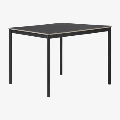 Made in Design Base Rectangular table - /140 x 80 cm by Muuto Black