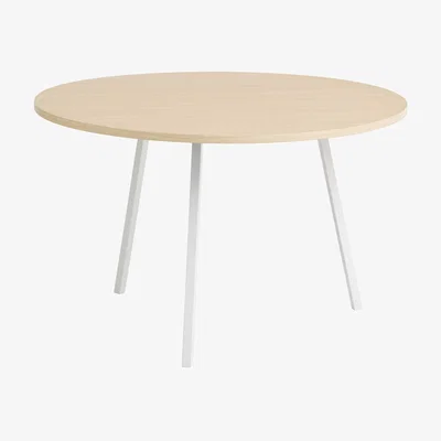 Made in Design Loop Round table natural wood / Ø 120 cm - Hay