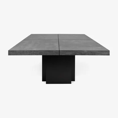 Made in Design Katherine Square table - / 130 x 130 cm - Concrete-effect melamine by POP UP HOME Grey