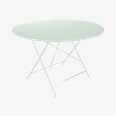 Made in Design Bistro Foldable table - / Ø 117 cm - Parasol hole by Fermob Green