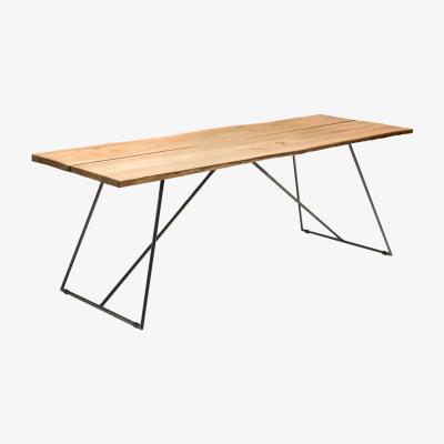 Made in Design Old Times Rectangular table - / 190 x 70 cm by Zeus Black/Natural wood