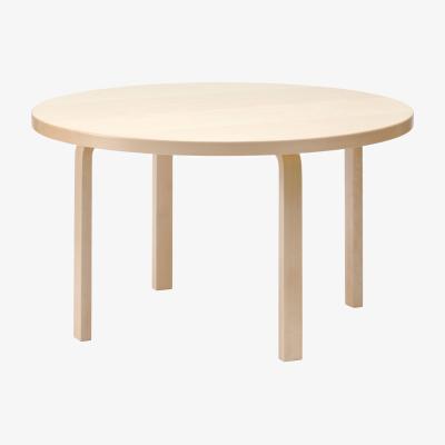 Made in Design Aalto 91 Round table natural wood / Ø 125 cm - Alvar Aalto, 1933 - ARTEK
