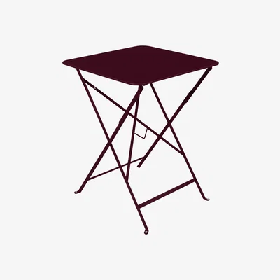 Made in Design Bistro Foldable table - / 57 x 57 cm - Steel / Two-seater by Fermob Red