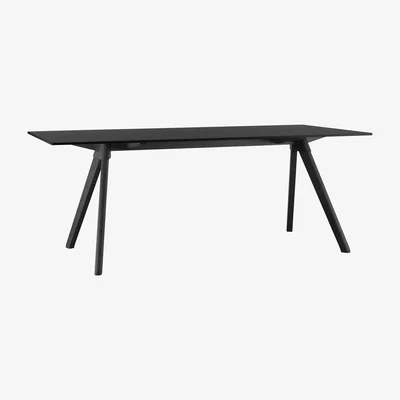 Made in Design Butch Rectangular table - 129 x 75 cm by Magis Black