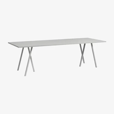 Made in Design Loop Rectangular table - W 160 cm by Hay Grey