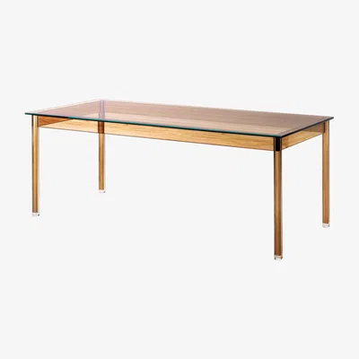 Made in Design Sublimazione Rectangular table by Glas Italia Brown