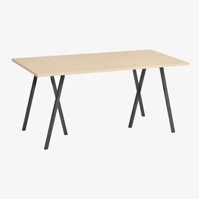 Made in Design Loop Rectangular table natural wood / 160 x 77.5 cm - Hay
