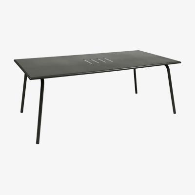 Made in Design Monceau Rectangular table - / 194 x 94 cm - 8 people by Fermob Green/Grey