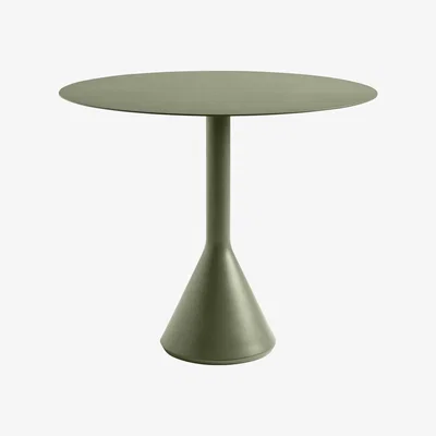 Made in Design Palissade Cone Round table - / Ø 90 cm - Steel by Hay Green
