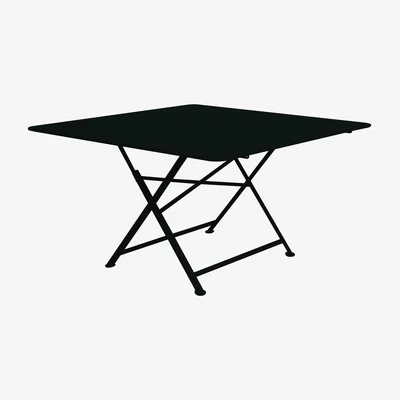 Made in Design Cargo Foldable table - 128 x 128 cm by Fermob Black