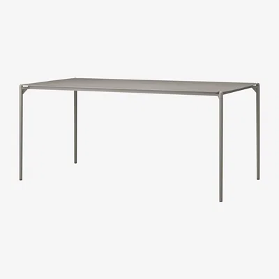 Made in Design Novo Rectangular table - / 160 x 80 cm - Metal by AYTM Beige