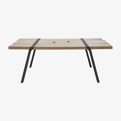 Made in Design Pi Rectangular table by Moaroom Black/Natural wood