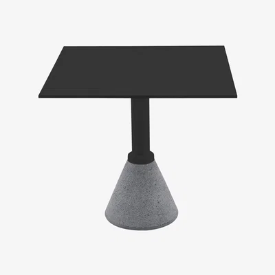 Made in Design One Bistrot Square table - 79 x 79 cm by Magis Black