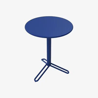 Made in Design Huggy Bistro Round table - / Ø 75 cm - Aluminium by Maiori Blue