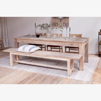 Nkuku nkuku Fioni Reclaimed Wood Dining Table | Tables | Natural | Large