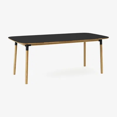 Nordic Nest Normann Copenhagen Form table 95 X 200 Cm Black