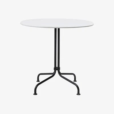 Nordic Nest GUBI Carmel Bistro dining table 75x75 cm Clam white-black semi matt