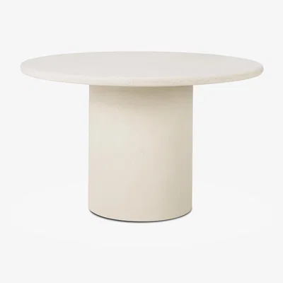 Nordic Nest Ethnicraft Elements dining table Off White Ø125 cm