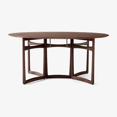 Nordic Nest &Tradition Drop Leaf dining table HM6 Walnut