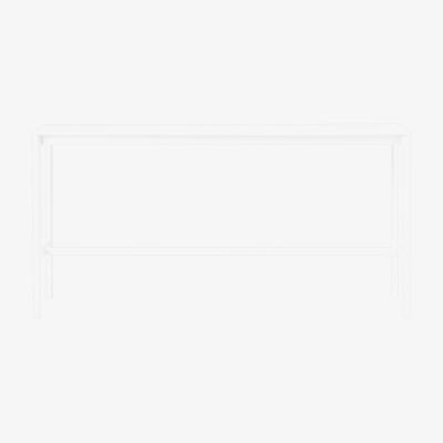 Nordic Nest Muuto Base high bar table White laminate white legs abs edge b50 l190 h95