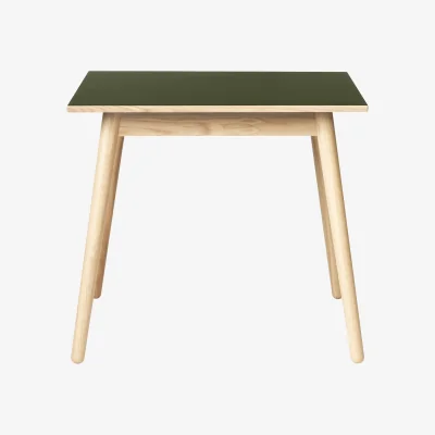Nordic Nest FDB Møbler C35A dining table 82x82 cm Olive linoleum-oak nature waterbased laquer