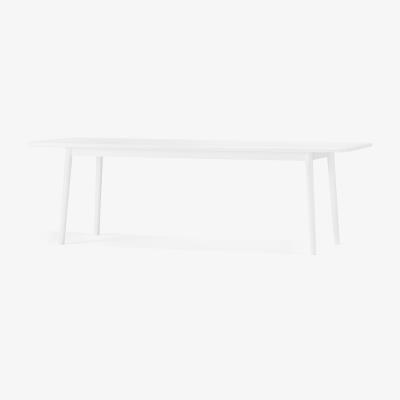 Nordic Nest Stolab Miss Holly table 235x82 + 2 extension pieces 2x50 cm Birch 21 white