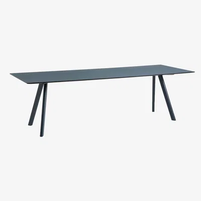 Nordic Nest HAY CPH30 2.0 dining table 90x250 cm Smokey blue linoleum-Deep blue