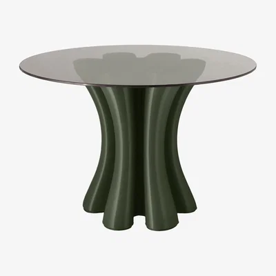 Nordic Nest Ekbacken Studios Anemone dining table Ø110 cm Olive