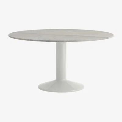 Nordic Nest Muuto Midst pedestal table Ø140 cm Grey marble-grey