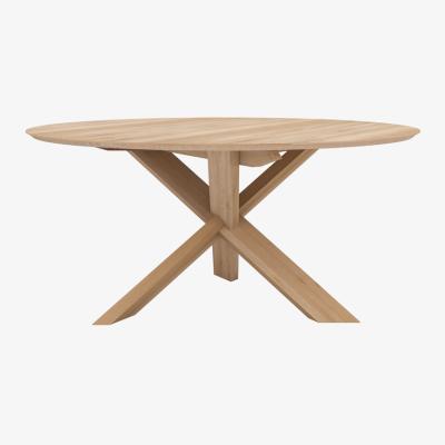 Nordic Nest Ethnicraft Circle dining table Oak lacquer ø163cm