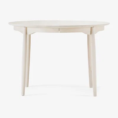 Nordic Nest Stolab Carl dining table Ø115. divided Birch white oil