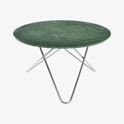 Nordic Nest OX Denmarq Big O Table dining table Marble indio. stainless steel stand