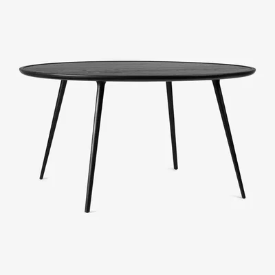 Nordic Nest Mater Accent dining table round Black stained oak. ø140 cm