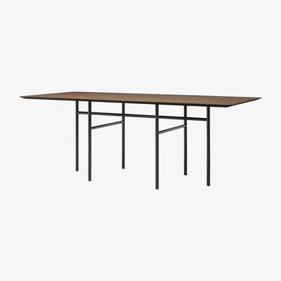 Nordic Nest MENU Snaregade table rectangular Black-dark stained oak