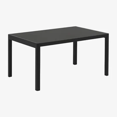 Nordic Nest Muuto Workshop dining table Black linoleum-Black 140x92 cm