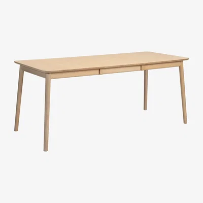 Nordic Nest Hans K ZigZag table 127x75 cm incl. additional disc 53 cm Stained blonde ash
