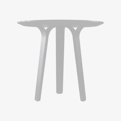 Nordic Nest Swedese Divido dining table White. ø95cm. White glazed ash leg