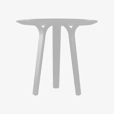 Nordic Nest Swedese Divido dining table White. ø95cm. White glazed ash leg