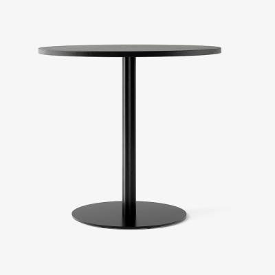 Nordic Nest Audo Copenhagen Harbour Column dining table Oak black-ø80 cm-black stand